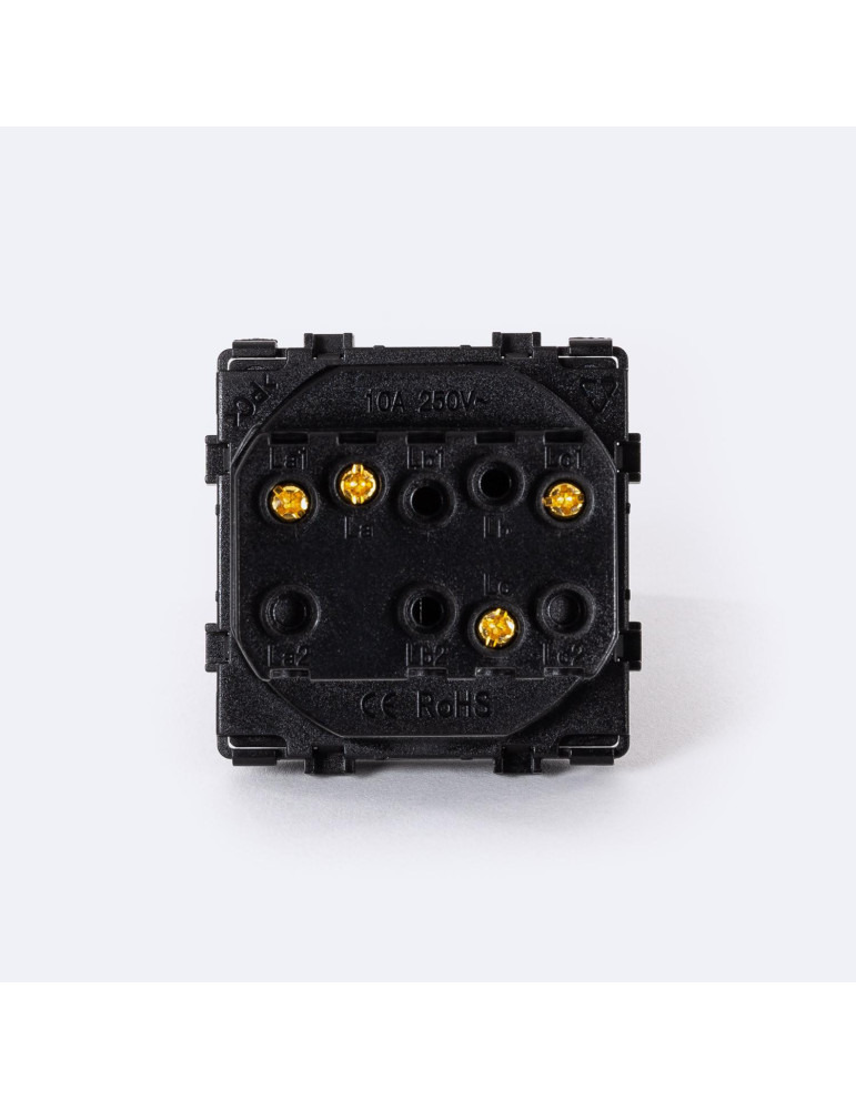 Interrupteur Double Bouton-Poussoir Modern