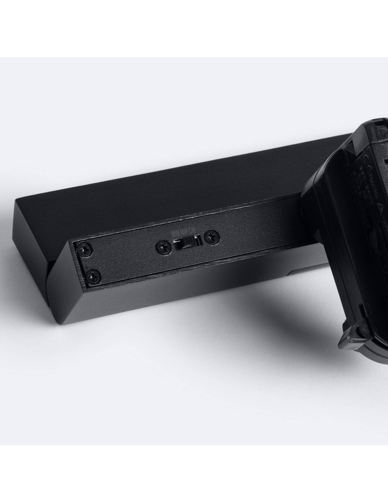 Spot Linéaire LED sur Rail Triphasé 12W CCT Dimmable Elegant Optic Noir