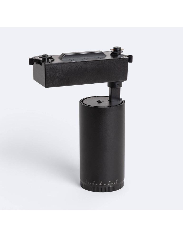 Spot LED sur Rail Monophasé 30W West Dimmable CCT Multi-angle 15-60º Noir