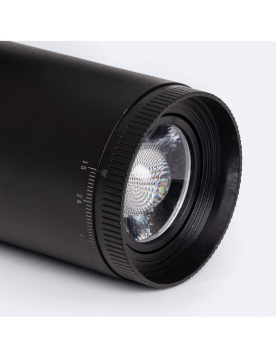 Spot LED sur Rail Monophasé 30W West Dimmable CCT Multi-angle 15-60º Noir