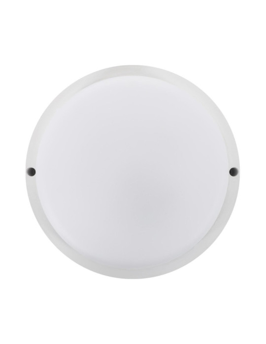 Plafonnier LED Extérieur Rond 25W Hublot White IP65 Ø175 mm avec Détecteur de Mouvement