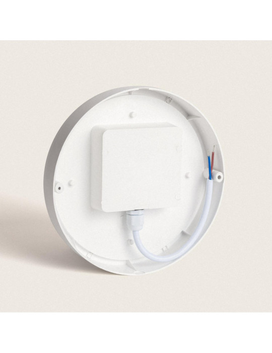 Plafonnier LED Extérieur Rond 25W Hublot White IP65 Ø175 mm avec Détecteur de Mouvement