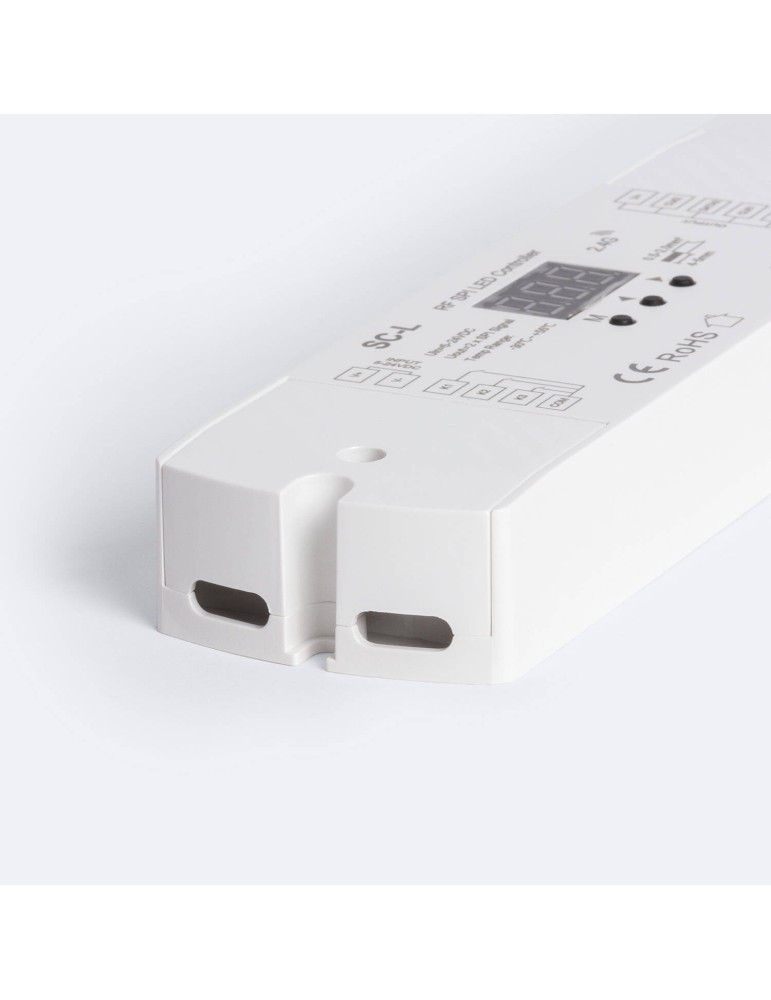 Contrôleur Variateur Ruban LED RGB/RGBW Digital SPI Compatible avec Bouton Poussoir et Télécommande RF