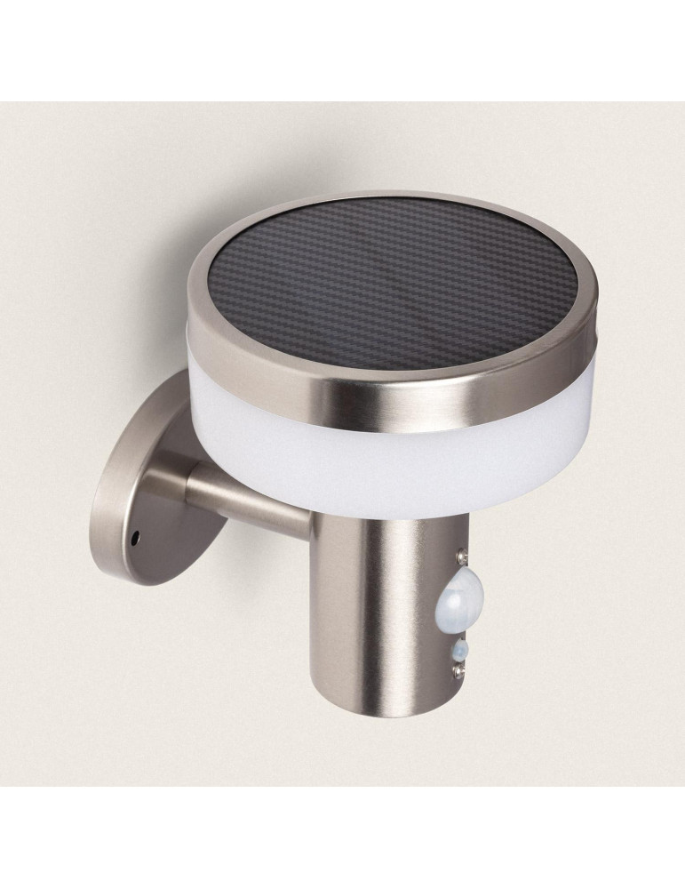 Applique Murale Extérieure Solaire LED 1.5W Aluminium avec Détecteur de Mouvement Ashier