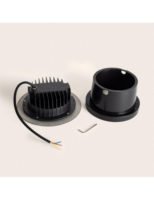 Spot LED Extérieur 18W Solid Encastré au Sol Inox