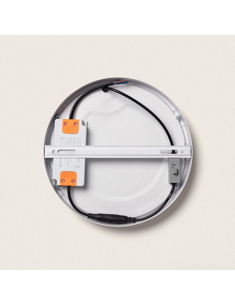 Plafonnier LED Rond 18W Extra-Plat CCT Sélectionnable Ø205 mm