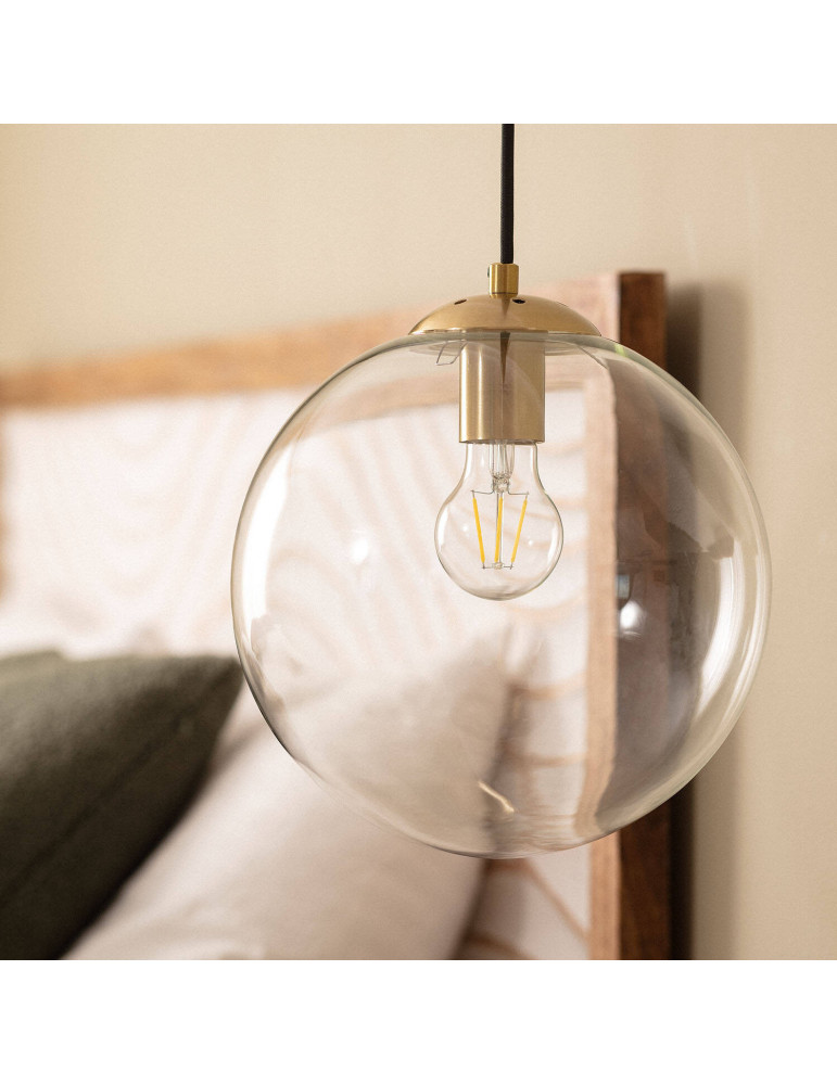 Suspension Métal et Verre Moonlight Clear