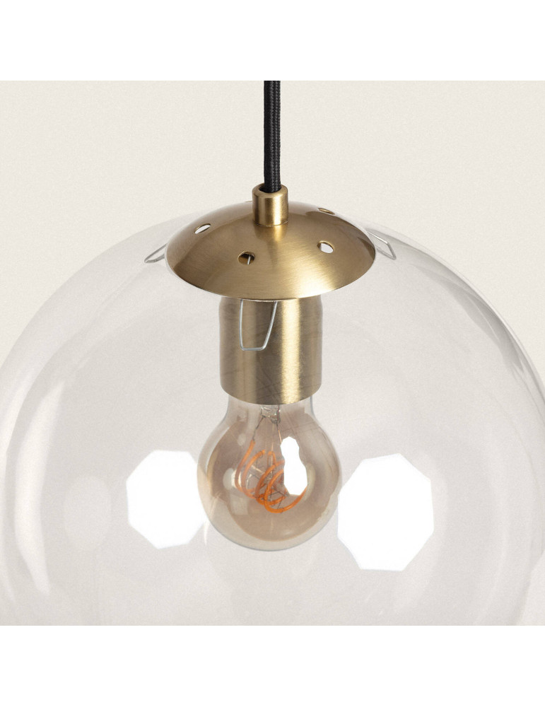 Suspension Métal et Verre Moonlight Clear