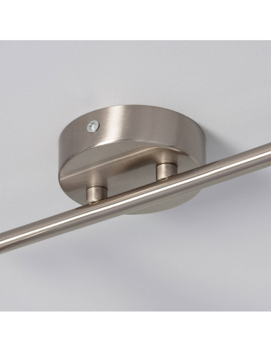 Plafonnier Orientable Aluminium Oasis 2 Spots Argenté