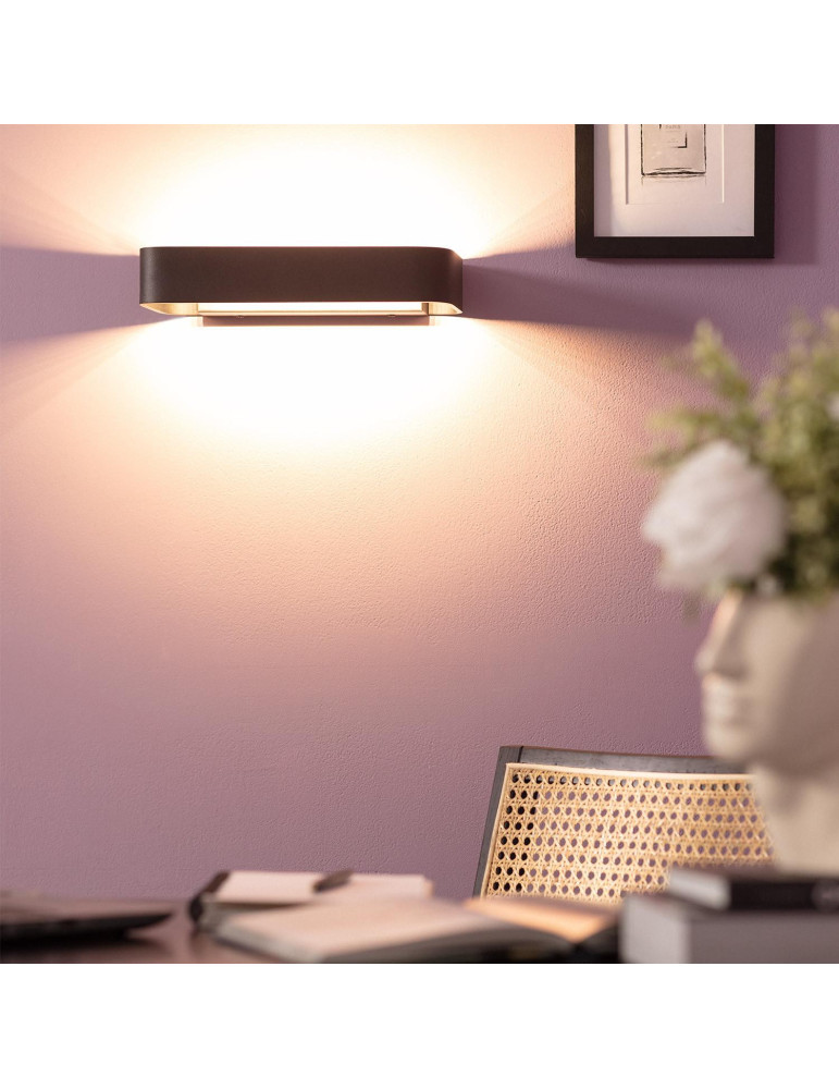 Applique Murale LED Aluminium Deves 9W Noire