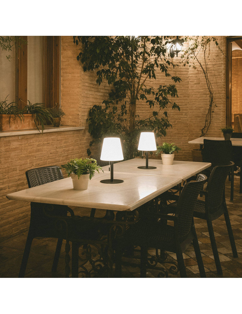 Lampe à Poser LED Portative Aluminium Extérieure 2.6W Epinay avec Batterie Rechargeable