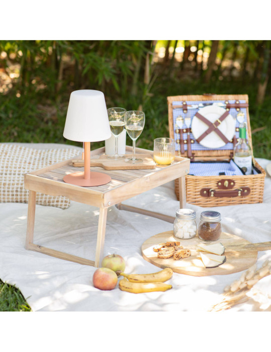 Lampe à Poser LED Portative Aluminium Extérieure 2.6W Epinay avec Batterie Rechargeable