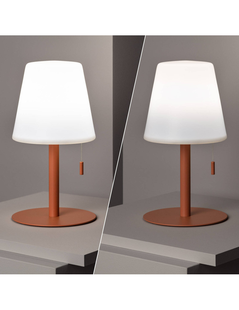 Lampe à Poser LED Portative Aluminium Extérieure 2.6W Epinay avec Batterie Rechargeable