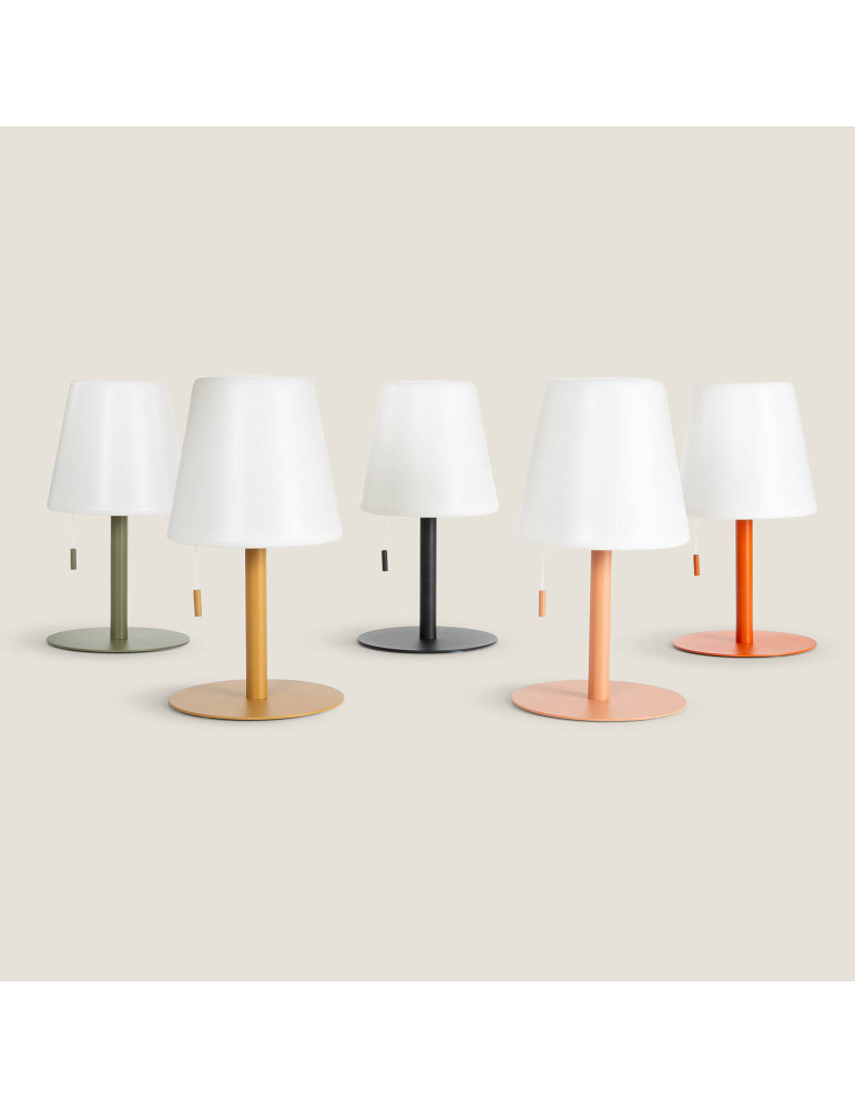 Lampe à Poser LED Portative Aluminium Extérieure 2.6W Epinay avec Batterie Rechargeable