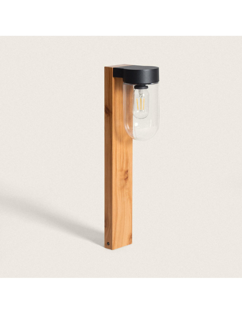 Balise Extérieur en Saillie sur Pied 50cm Acier et Verre Sentinel