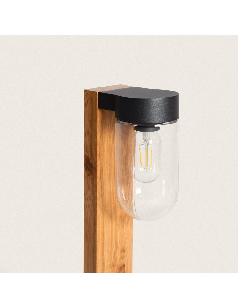 Balise Extérieur en Saillie sur Pied 50cm Acier et Verre Sentinel