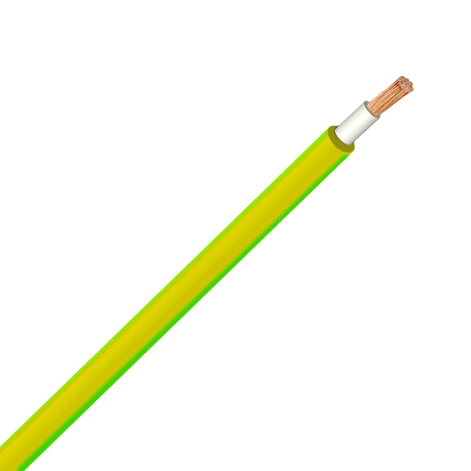 Câble 6 mm² PV ZZ-F Jaune/Vert Jaune/Vert