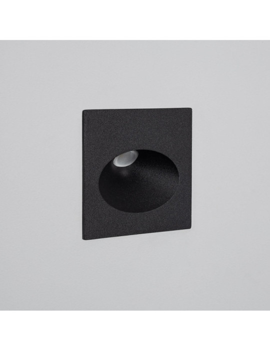 Balise Extérieure Murale LED Encastrable 3W Coney Noire