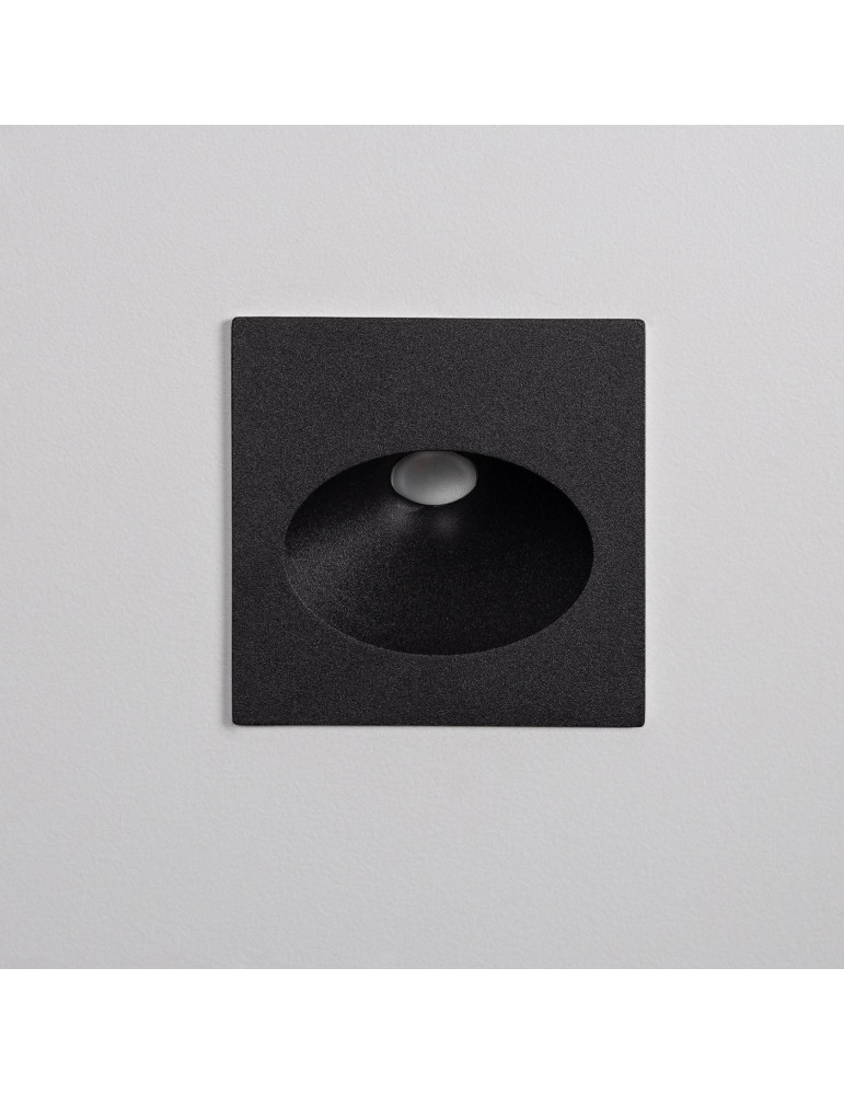 Balise Extérieure Murale LED Encastrable 3W Coney Noire