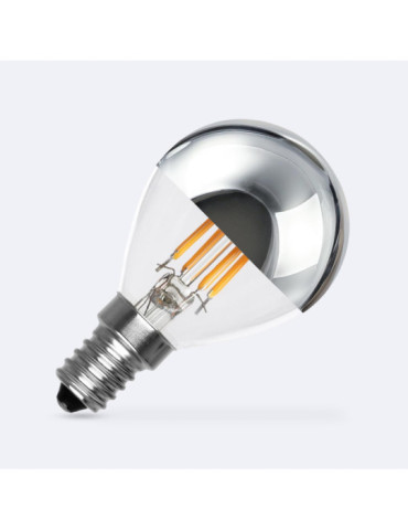 Ampoule Filament LED E14 4W 400 lm G45 Chrome Reflect
