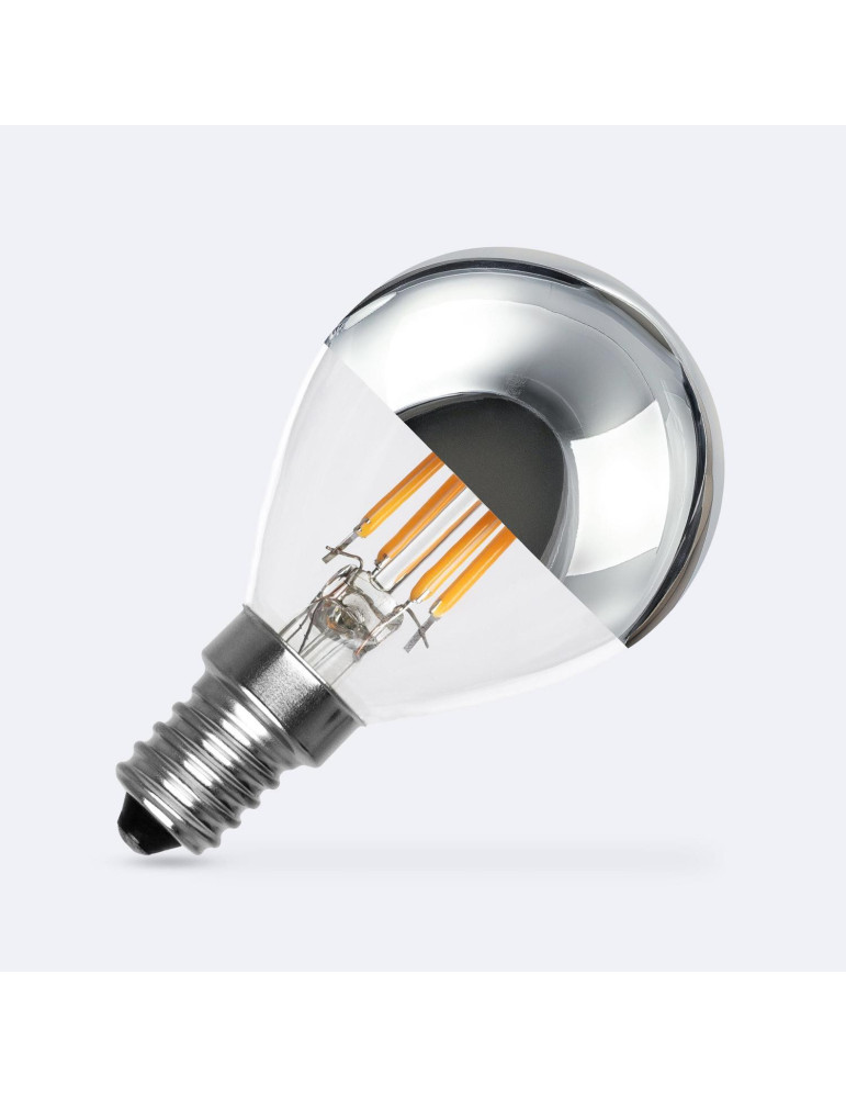 Ampoule Filament LED E14 4W 400 lm G45 Chrome Reflect Ampoule Filament LED E14 4W 400 lm G45 Chrome Reflect