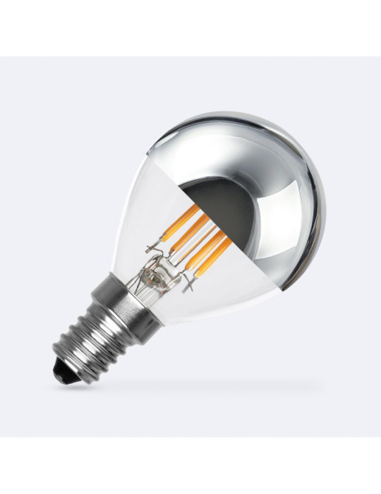 Ampoule Filament LED E14 4W 400 lm G45 Chrome Reflect Ampoule Filament LED E14 4W 400 lm G45 Chrome Reflect