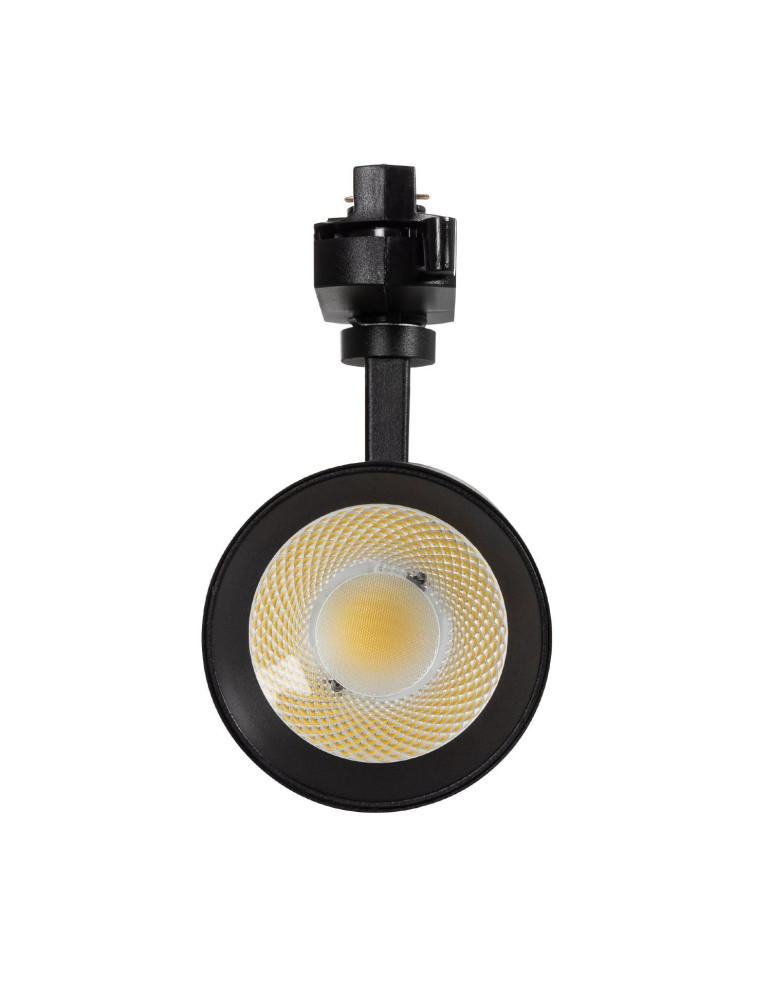 Spot LED sur Rail Monophasé 20W Mallet Dimmable Noir
