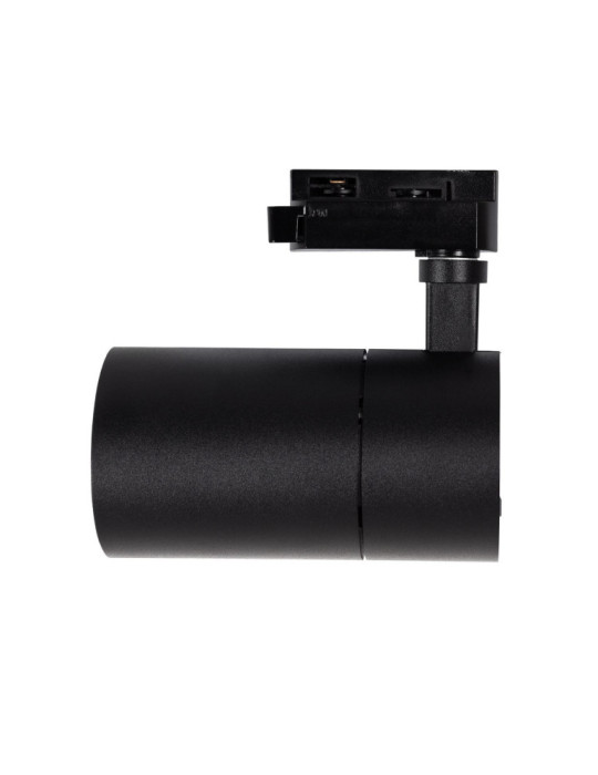 Spot LED sur Rail Monophasé 20W Mallet Dimmable Noir