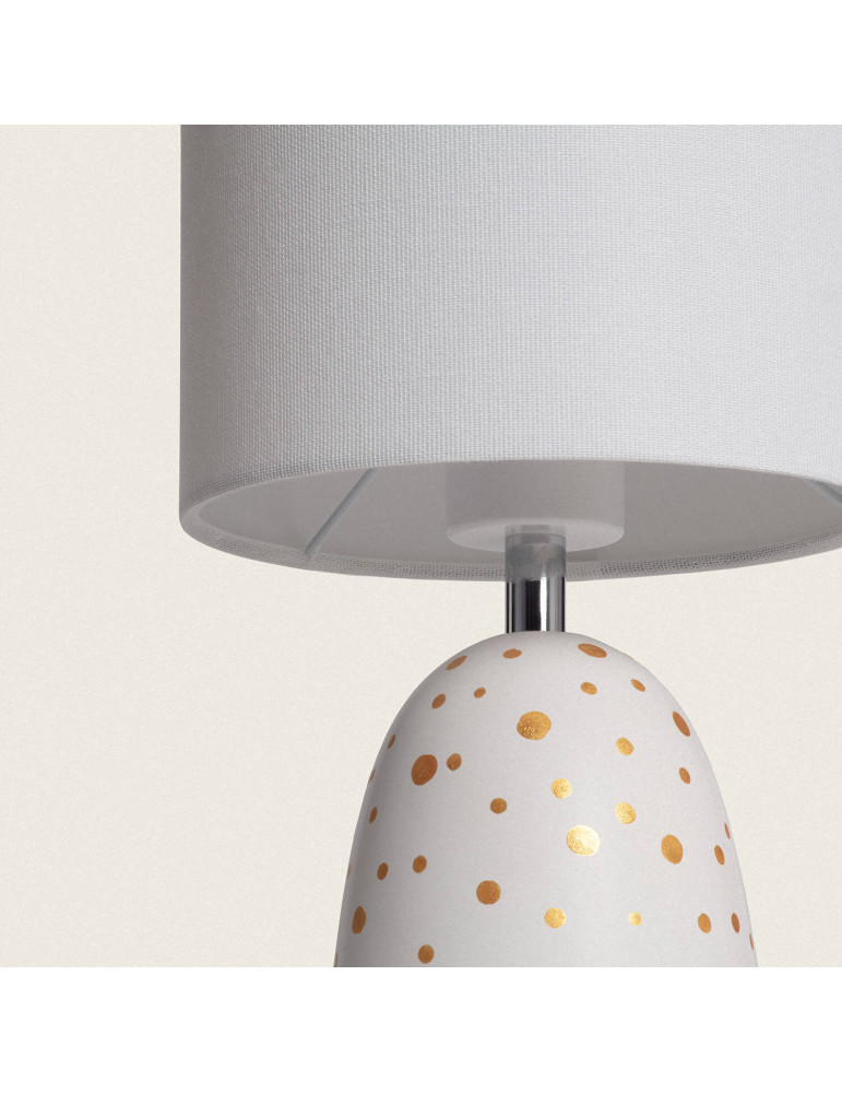 Pack de 2 Lampes à Poser Céramique et Tissu Argua