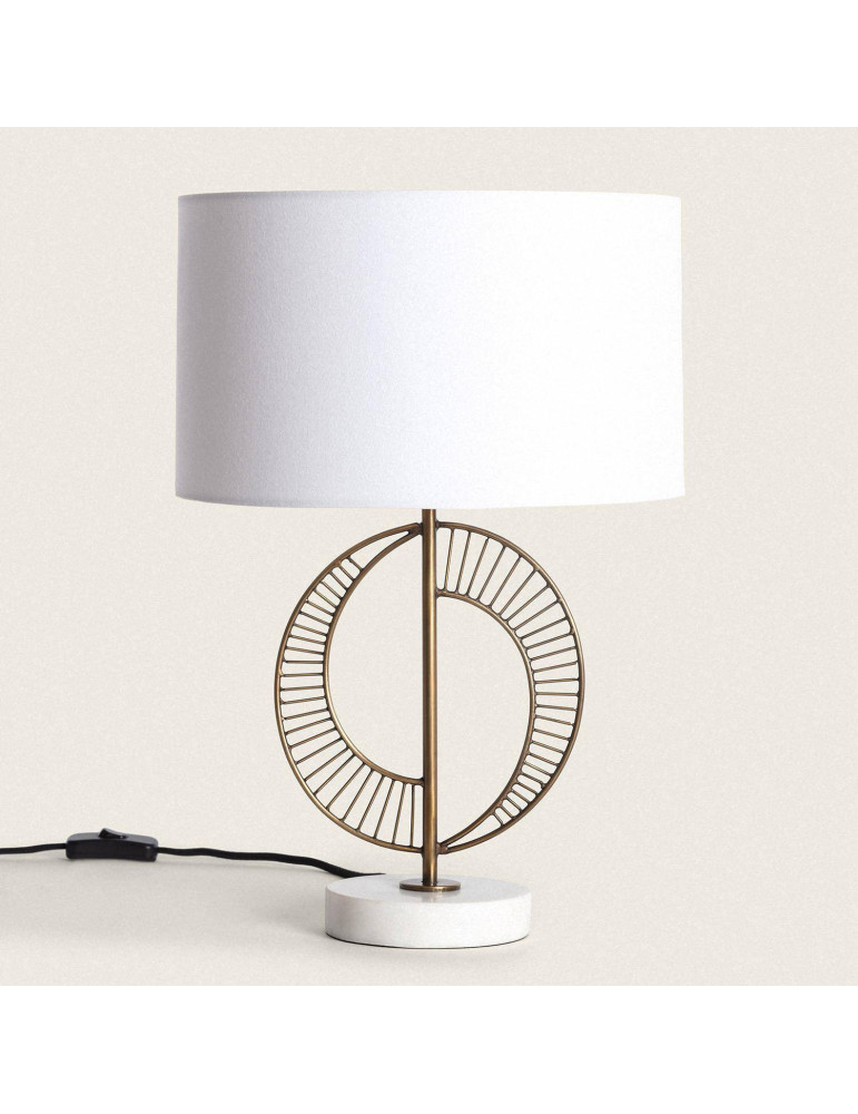 Lampe à Poser Métal et Marbre Castle