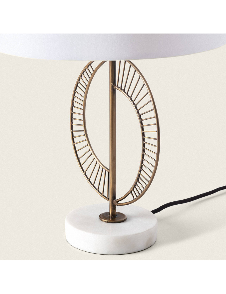 Lampe à Poser Métal et Marbre Castle