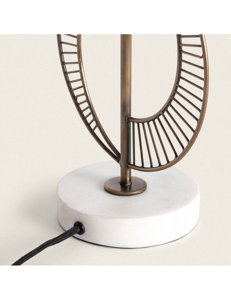 Lampe à Poser Métal et Marbre Castle