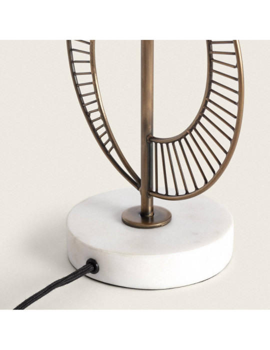 Lampe à Poser Métal et Marbre Castle