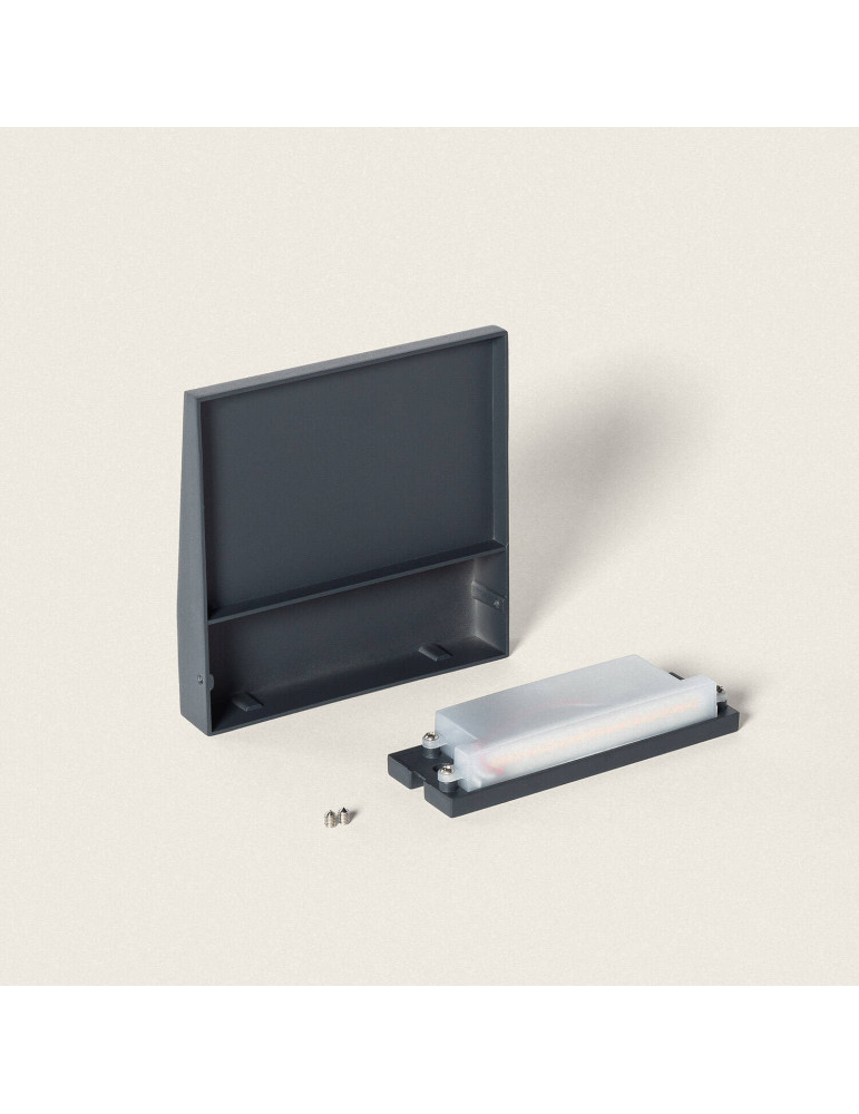 Applique Murale Extérieure LED 6.5W CCT Seleccionable en Saillie Carrée Jade