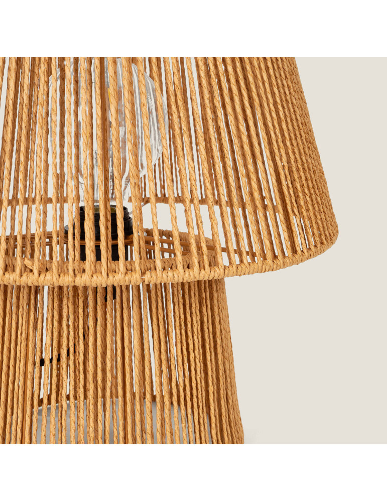 Lampe à Poser Papier Tressé Kalla Gardenia