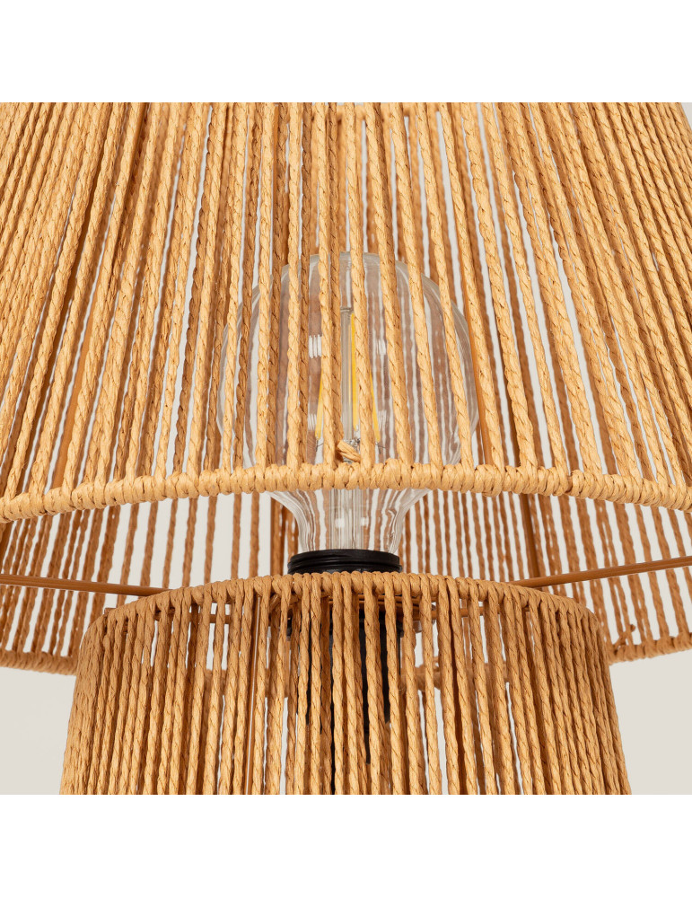 Lampe à Poser Papier Tressé Kalla Gardenia