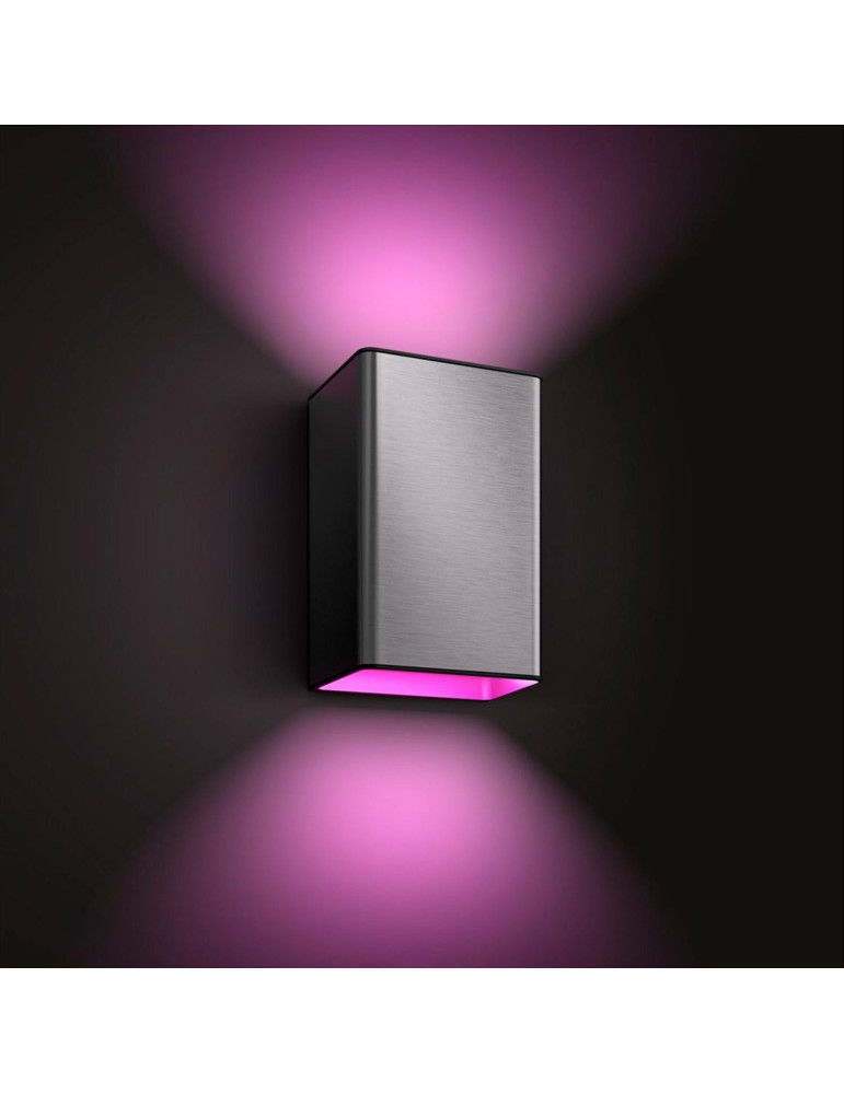 Applique Murale LED Extérieure White Color Resonate Inox 2x8W PHILIPS Hue