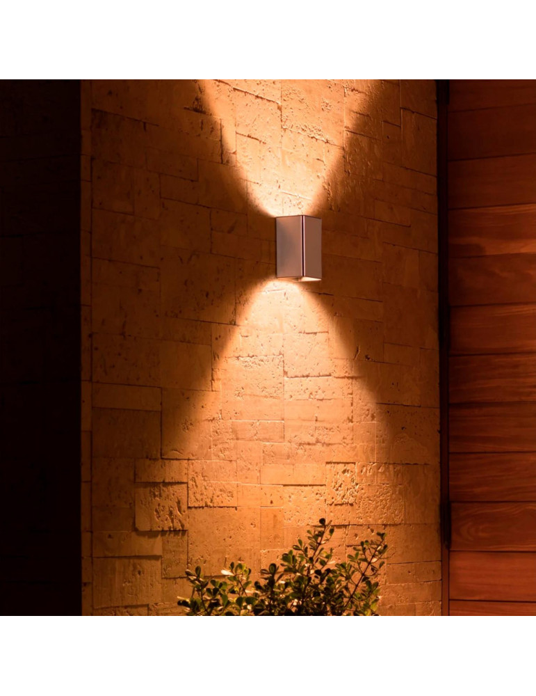 Applique Murale LED Extérieure White Color Resonate Inox 2x8W PHILIPS Hue