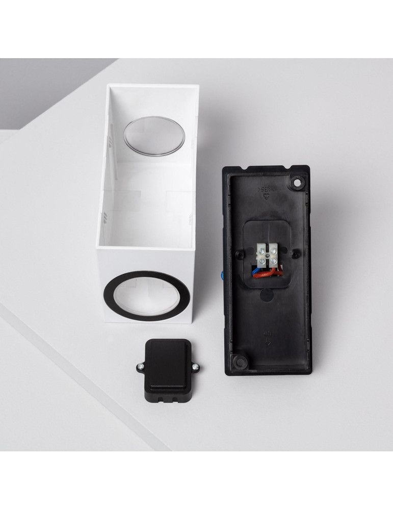 Applique Murale Extérieure Miseno Éclairage Double Face Blanche