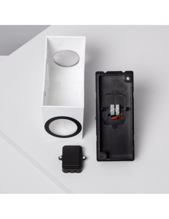 Applique Murale Extérieure Miseno Éclairage Double Face Blanche