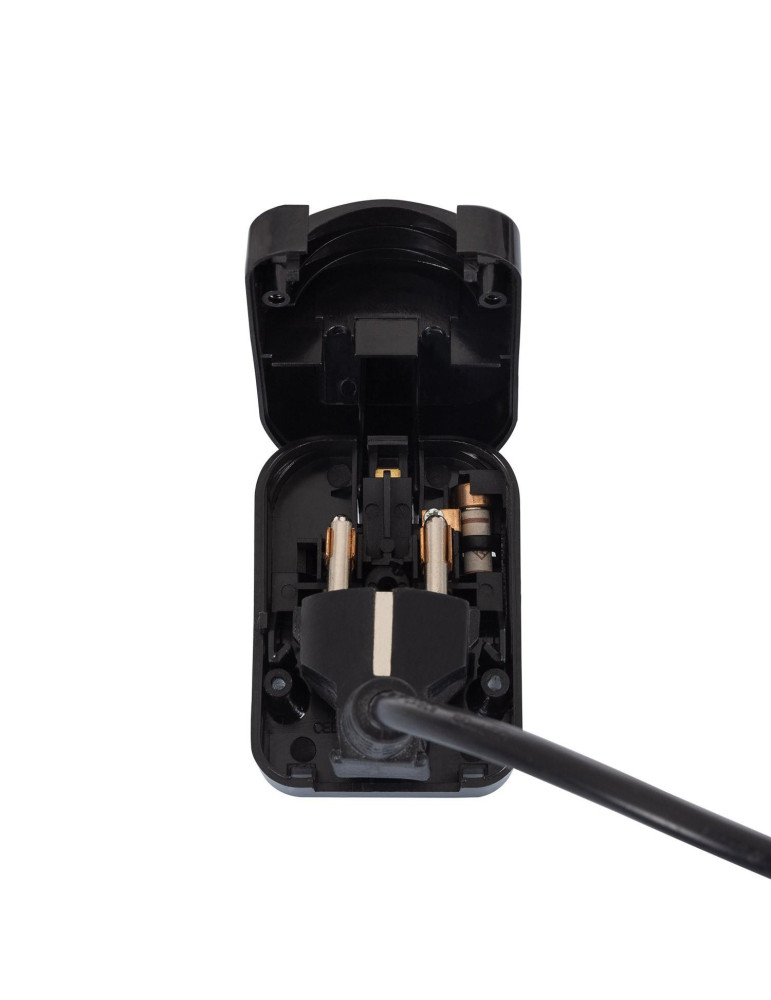 Adaptateur Prise Type F Tête Large avec Câble Bas à Prise Type G (UK)