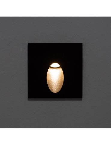 Aplique de Pared LED Ellis IP65 3W Negro