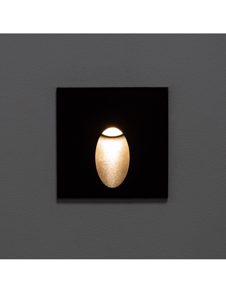 Aplique de Pared LED Ellis IP65 3W Negro