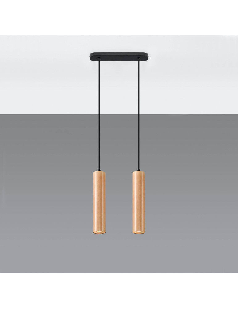 Suspension Bois Lino 2 SOLLUX Suspension Bois Lino 2 SOLLUX