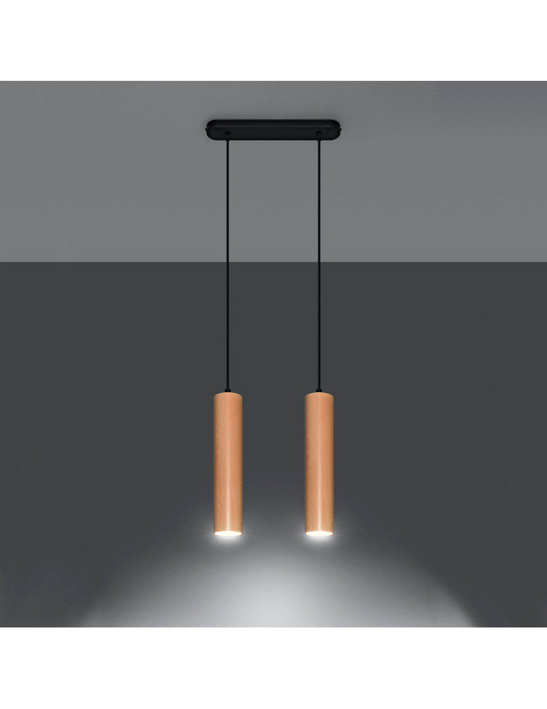 Suspension Bois Lino 2 SOLLUX