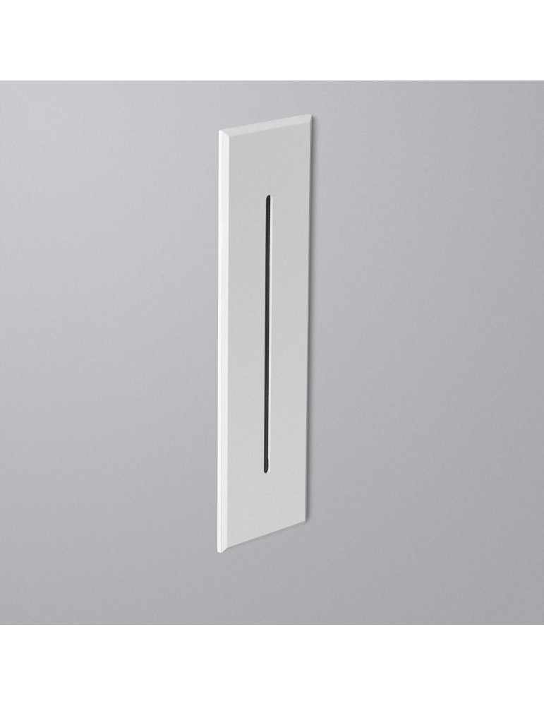 Balise LED Extérieure 3W Encastrable au Mur Rectangulaire Linéaire Wabi Blanche
