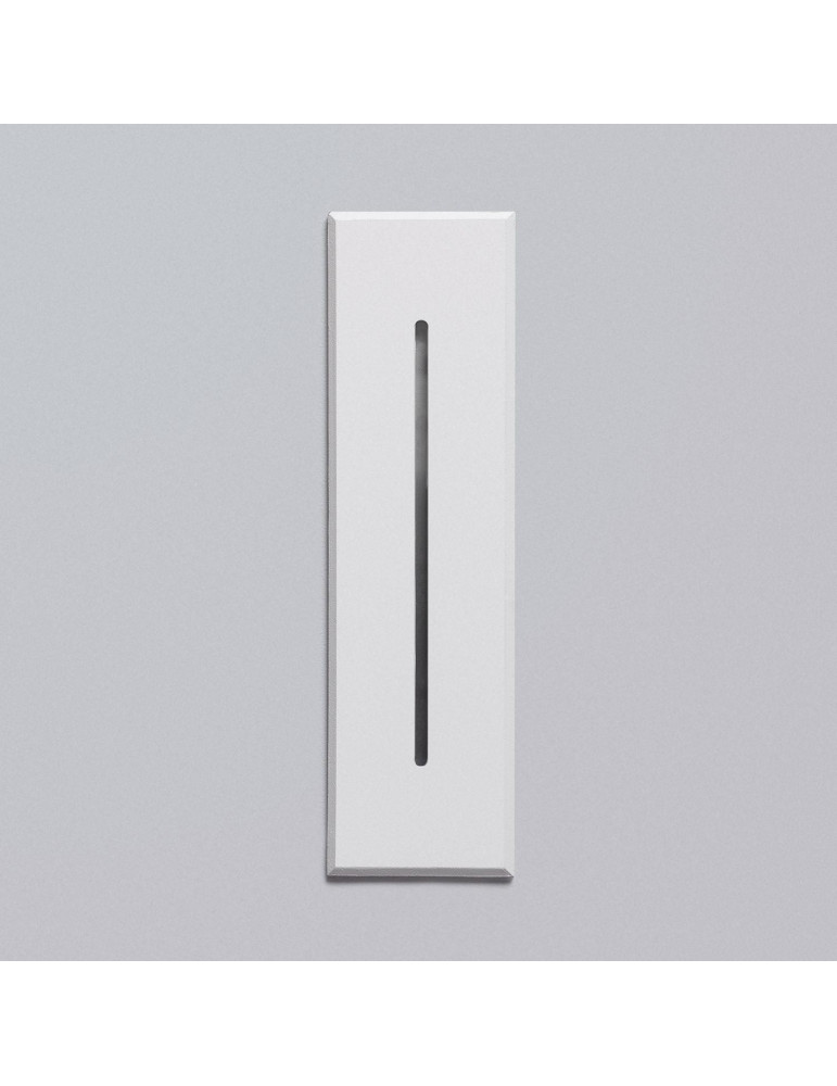 Balise LED Extérieure 3W Encastrable au Mur Rectangulaire Linéaire Wabi Blanche