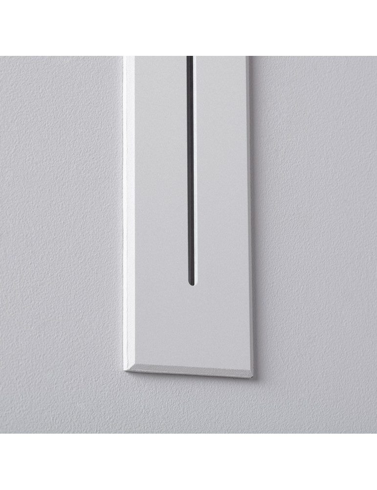 Balise LED Extérieure 3W Encastrable au Mur Rectangulaire Linéaire Wabi Blanche