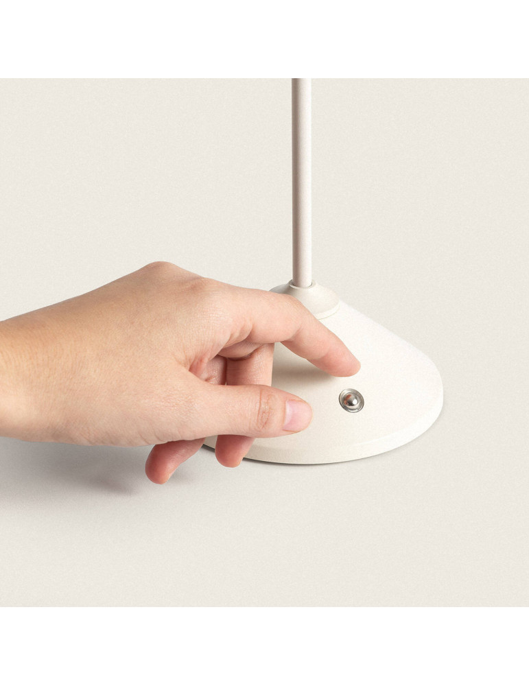 Lampe à Poser LED 3W Portable Métal avec Batterie USB Rechargeable Denwa