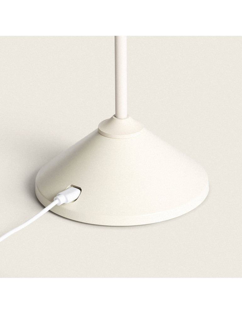 Lampe à Poser LED 3W Portable Métal avec Batterie USB Rechargeable Denwa